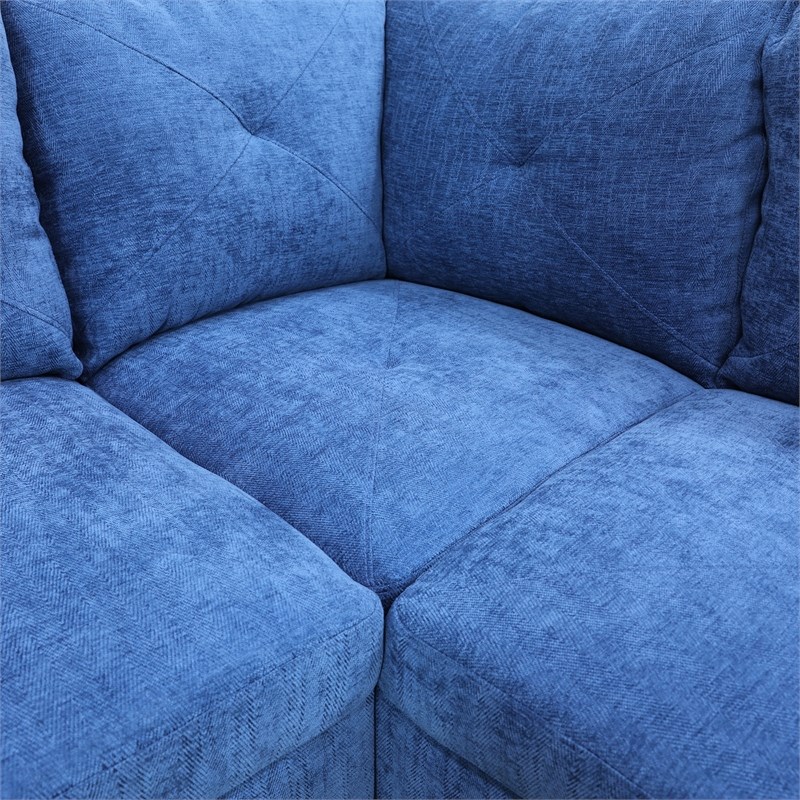 Star Home Living Corp Chris Microfiber Fabric Right Facing Sectional
