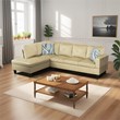 Star Home Living Corp Chris Microfiber Fabric Left Facing Sectional