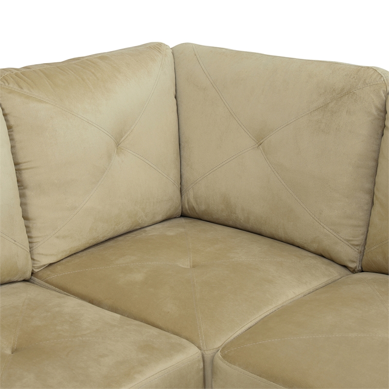 Star Home Living Corp Chris Microfiber Fabric Right Facing Sectional