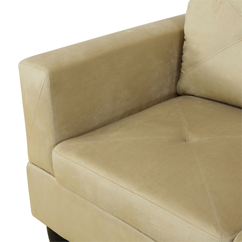 Star Home Living Corp Chris Microfiber Fabric Right Facing Sectional