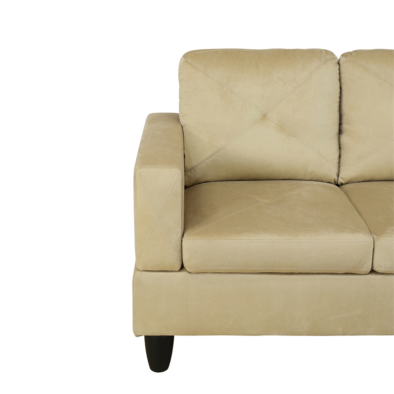 Star Home Living Corp Chris Microfiber Fabric Right Facing Sectional