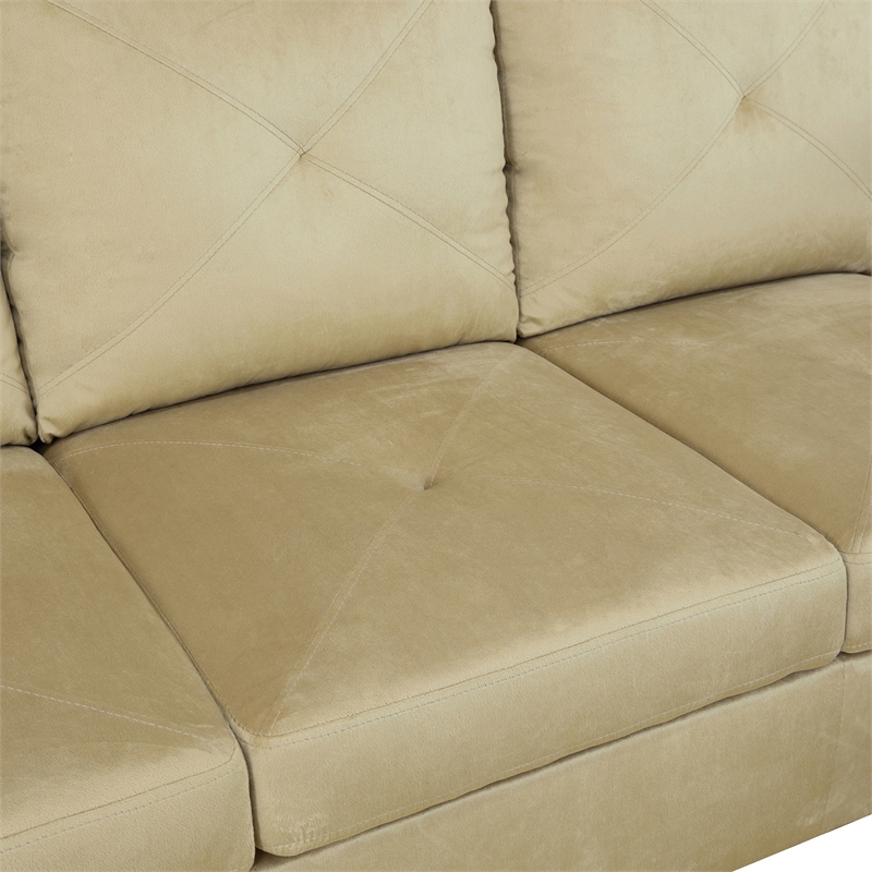 Star Home Living Corp Chris Microfiber Fabric Right Facing Sectional