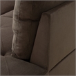 Star Home Living Corp Chris Microfiber Fabric Right Facing Sectional Brown Color