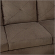 Star Home Living Corp Chris Microfiber Fabric Right Facing Sectional Brown Color