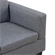 Star Home Living Corp Chris Microfiber Fabric Left Facing Sectional Grey Color