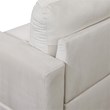 Star Home Living Corp Chris Microfiber Fabric Left Facing Sectional White Color