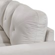 Star Home Living Corp Chris Microfiber Fabric Left Facing Sectional White Color