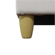Star Home Living Corp Chris Microfiber Fabric Right Facing Sectional White Color
