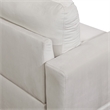 Star Home Living Corp Chris Microfiber Fabric Right Facing Sectional White Color