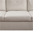 Star Home Living Corp Chris Microfiber Fabric Right Facing Sectional White Color