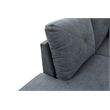Star Home Living Corp Chris Microfiber Fabric Left Facing Sectional Dark Gray
