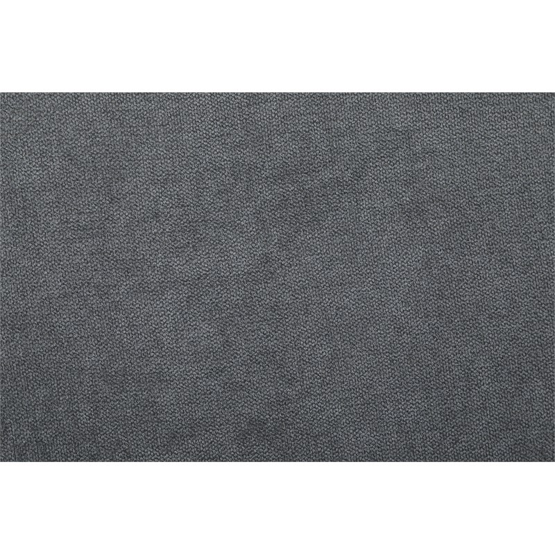 Star Home Living Corp Chris Microfiber Fabric Right Facing Sectional Dark Gray