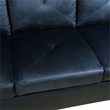Star Home Living Corp Chris Microfiber Fabric Left Facing Sectional Black