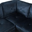 Star Home Living Corp Chris Microfiber Fabric Left Facing Sectional Black