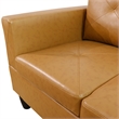 Star Home Living Corp Chris Faux Leather Right Facing Sectional Ginger