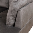 Star Home Living Corp Chris Faux Leather Right Facing Sectional Grey