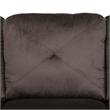 Star Home Living Corp Chris Faux Leather Right Facing Sectional Grey