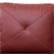 Star Home Living Corp Chris Faux Leather Left Facing Sectional Red