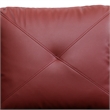 Star Home Living Corp Chris Faux Leather Right Facing Sectional Red