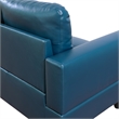 Star Home Living Corp Chris Faux Leather Right Facing Sectional Denim