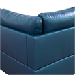 Star Home Living Corp Chris Faux Leather Right Facing Sectional Denim