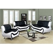 Beverly Fine Furniture 3 Piece Set Multicolor Black white Faux Leather