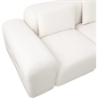 Cucan Living Room Loveseat 5501-white  Microfiber 2-Piece Sofa Set