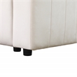 Rockport Modular White Microfiber 4-Piece Living Room Sofa Set