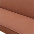 Light Brown Fannel Living Room Sofa bed with Metal Legs