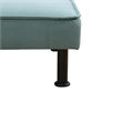 Green Fannel Living Room Sofa bed with Metal Legs