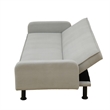 Grey Flannel Living Room Sofa bed with Metal Legs