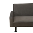 Brown Flannel Living Room Sofa bed with Metal Legs