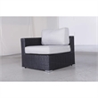 Living Source International 9-Piece Wicker / Rattan Sofa Set in Black/Gray