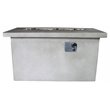 Living Source International Concrete Propane/Natural Gas Fire Pit Table in Gray