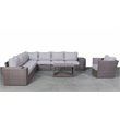 Living Source International 11-Piece Sectional Set w/Cushions in Light Brown