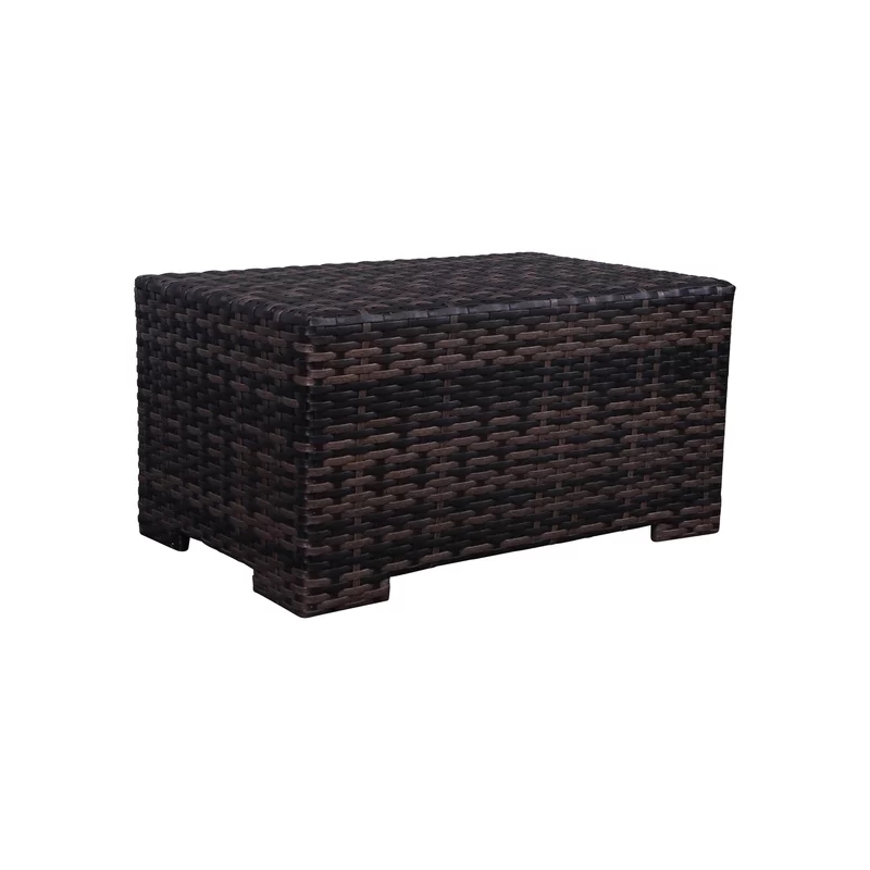 Living Source 10-Piece Wicker / Rattan Sectional Set with Cushion in Espresso