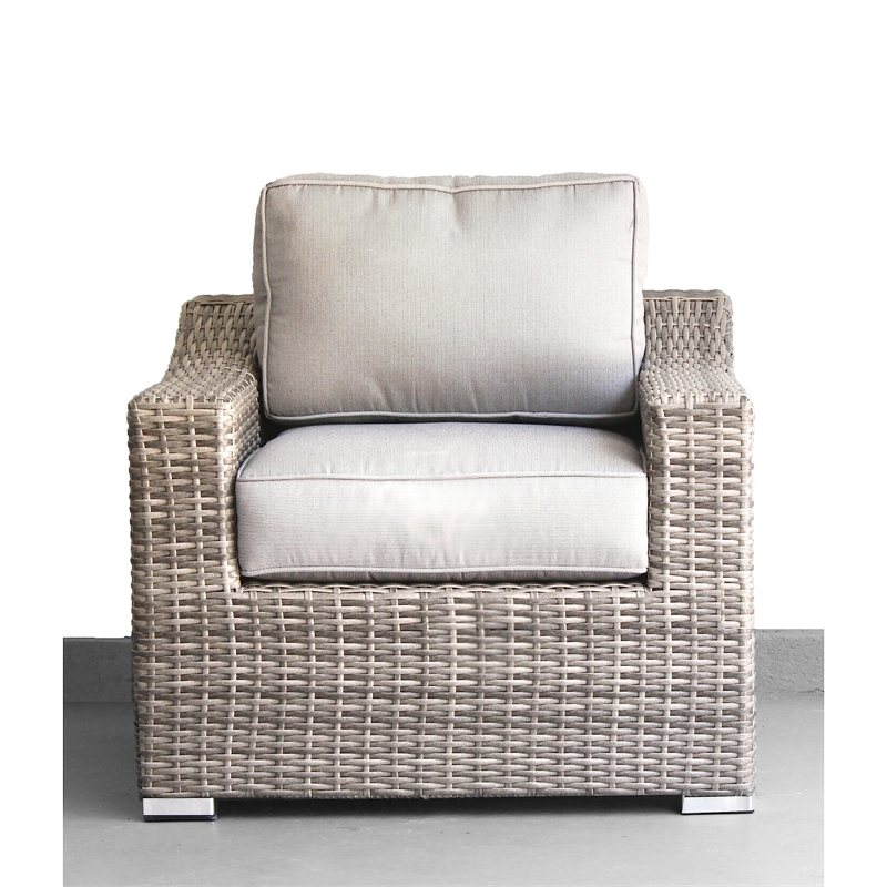Living Source International 9-Piece Outdoor Conversation Set w/Cushions in Gray