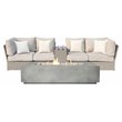 Living Source International 6-Piece Wicker Sectional Set with Cushion in Gray