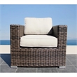 Living Source 6-Piece Wicker / Rattan Conversation Set with Cushions in Espresso