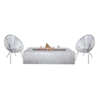 Living Source International 6-Piece Modern Wicker / Rattan Set in Gray