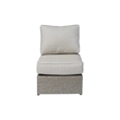 Living Source International 12-Piece Wicker / Rattan Sectional Set in Charcoal