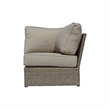 Living Source International 12-Piece Wicker / Rattan Sectional Set in Charcoal
