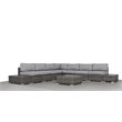 Living Source International 10-Piece Wicker Sectional Set plus Cushions in Gray