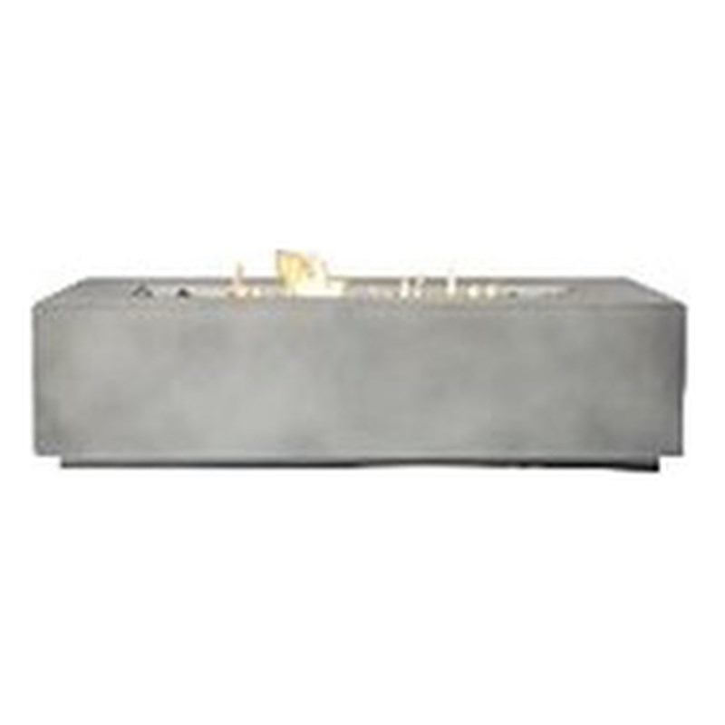 Living Source International Stone Propane/Natural Gas Fire Pit Table in Charcoal