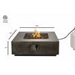 Living Source International Propane and Natural Gas Fire Pit Table in Charcoal