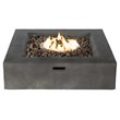 Living Source International Propane and Natural Gas Fire Pit Table in Charcoal