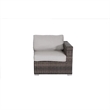 Living Source International 8-PC Wicker / Rattan Sectional Set in Espresso/Gray