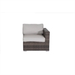 Living Source International 8-PC Wicker / Rattan Sectional Set in Espresso/Gray