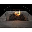 Living Source International Concrete Propane Fire Pit Table in Gray