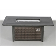 Living Source International Propane/Natural Gas Fire Pit Table in Espresso